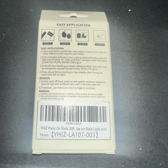 Pretty Woman Press on Nails Matte Baby Pink Fake Nails - Picture 3 of 4